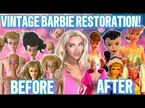 VINTAGE BARBIE RESTORATION TUTORIAL! VINTAGE DOLL HAUL! PONYTAIL BARBIE! FRANCIE! REROOT! REPAINT!