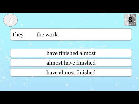 Position of Adverbs - Test your English Grammar