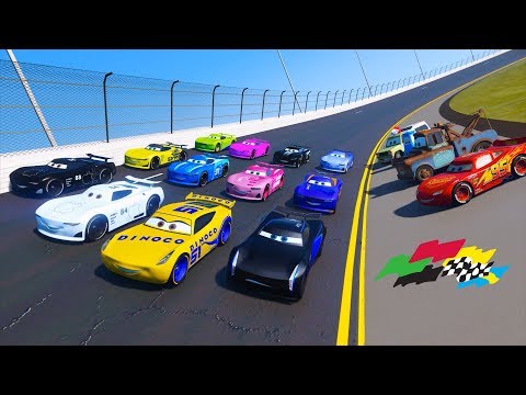 Race Cars 3 Next Generation Daytona Apple ICar Jackson Storm Cruz Ramirez McQueen & Friends