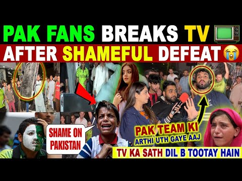 PAKISTANI FANS BREAKS TV AFTER LOSING TO INDIA | INDIA VS PAK CHAMPIONS TROPHY | PAK ANGRY REACTION