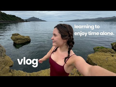 learning to enjoy time alone living on a Scottish island.