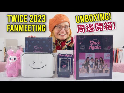 Unboxing TWICE 2023 Fanmeeting "Once Again" Merch! 🍭💕 [ENG SUB]