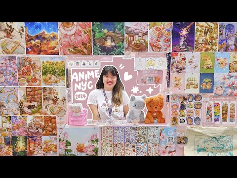 more attendees but less sales?! ♡ animenyc 2024 artist alley vlog