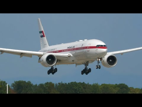 4K | A6-ALN U.A.E. Government Boeing 777-200ER landing at Geneva/GVA/LSGG