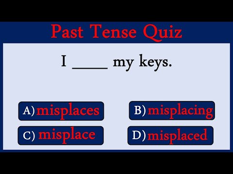 Past Tense Revision Quiz : Can You Pass This Quiz?