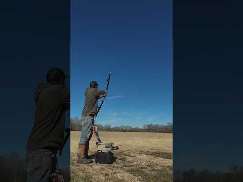 Clay pigeons using archery equipment #archery #sportingclays #sport #bowhunting