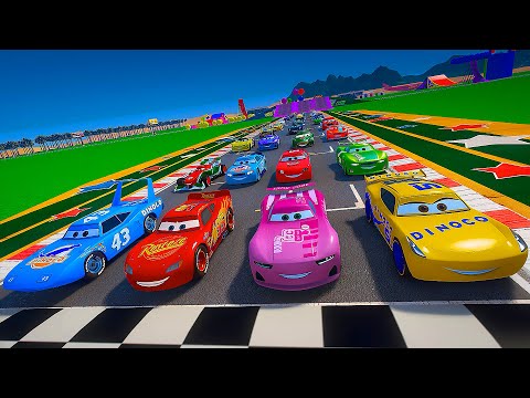 Lightning McQueen & Friends - Race Cars Crazy Track 8 - Cruz Ramirez The King Francesco Bernoulli