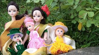 tamil caltural village doll decoration/doll family in village