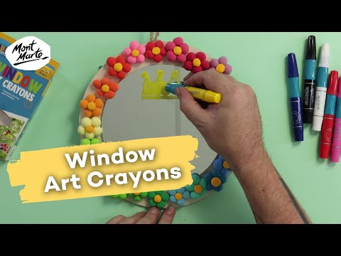 Window Art Crayons 8pc Product Demo