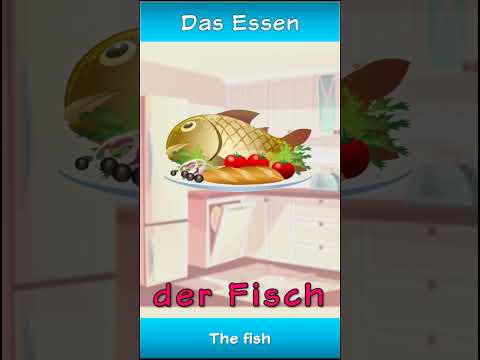 Das Essen | 10 Food Names in German in under 60s (English CC) | Deutsch Lernen