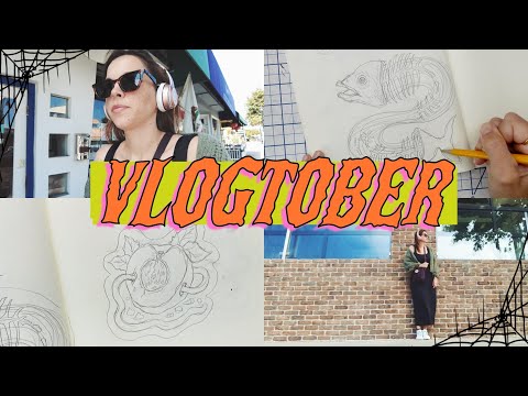 lots of sketching & a journey | VLOGTOBER 2024