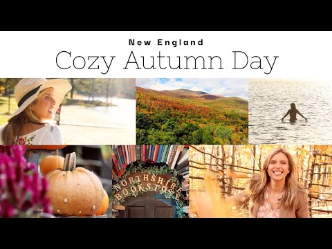 *AUTUMN IN NEW ENGLAND* | Antiques, Cafe Bookshop, Cold Swim, Hapa Zome, Fall Foliage, Garden Center