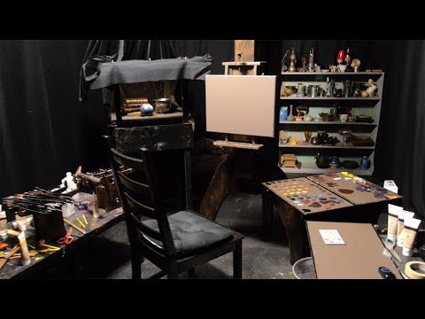 Small Artist Studio - how to set up a simple home studio for artists