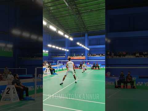 360° rotational service return 🤯🤯🔥🔥 #shorts #badminton #badmintoncompetition