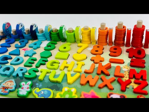 Kids COUNT 1 - 10, Sort COLORS & SHAPES | Best Educational Toy Learning Video Preschool Activities