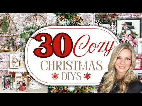 ⭐️ MEGA VIDEO ⭐️ 30 Cozy Farmhouse Christmas DIYS to try in 2024