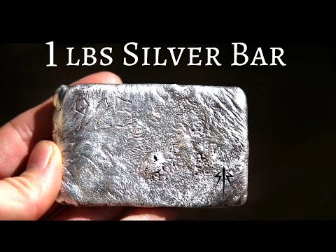 Casting 1 pound Silver Bar