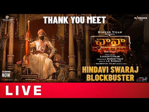 Chhaava HINDAVI SWARAJ Blockbuster Thank You Meet LIVE | Vicky | Rashmika | Laxman U | Shreyas Media