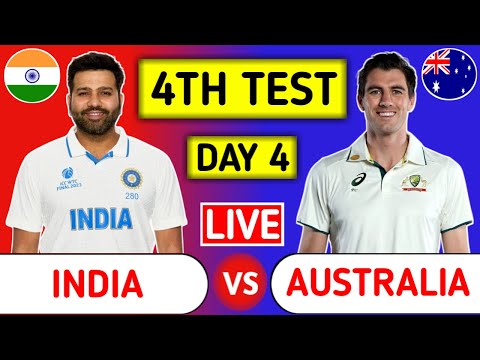 India Vs Australia 4th Test Day 4 Live Score