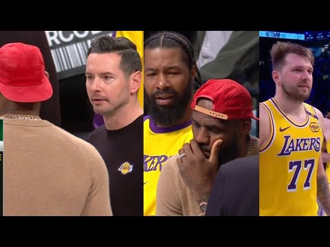 LBJ & JJ Reddick EXCHANGE WORDS & worried After Luka Struggles & Lakers!