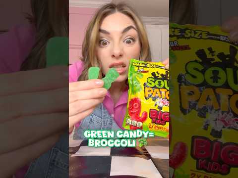 When green candy looks too much like broccoli! 🥦🫣👀 #candy #comedy