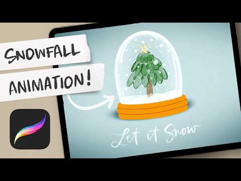 I Created a Mesmerizing Snow Globe Animation in Procreate!