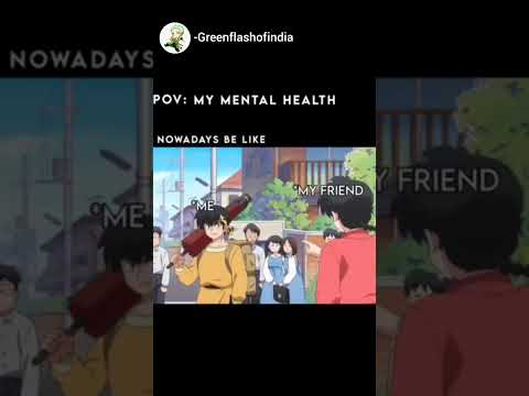 Zora ka bhai||My mental health||#mentalhealth #ranma½ #anime #funny #fyp #animeedit