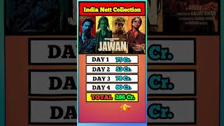 Jawan Collection Record India Nett #shahrukh #jawan