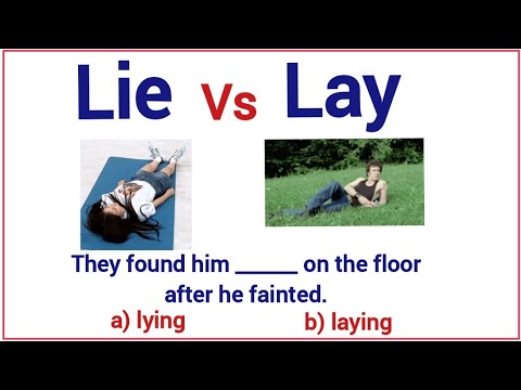 English Grammar Lesson and Quiz 👨‍🎓 Learn about the difference between "lie" and "lay"✍️.