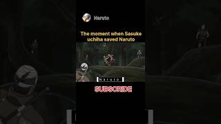 Sasuke saved Naruto #naruto