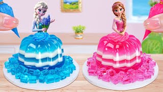 Elsa Anna Princess Cake ❄️Amazing Miniature Frozen Disney Princess Cake Decorating❄️Mini Cakes