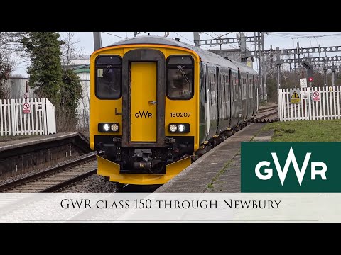 GWR Class 150 through Newbury Racecourse 04/03/2024