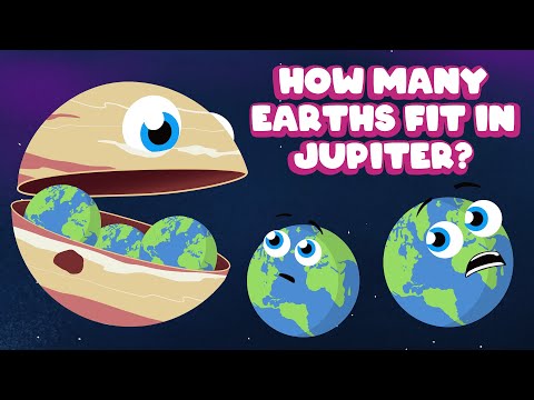 Comparing Jupiter & Earth By Size! | Learning Songs For Kids | KLT