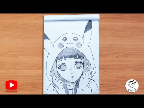 How to Draw Anime Girl | Naruto characters drawing | Sketchbook tour