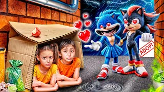 I Was Adopted by SHADOW SONIC! How to Become Sonic the Hedgehog!?