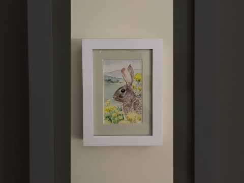 Rabbit Watercolor by Linda Eades Blackburn 🐰