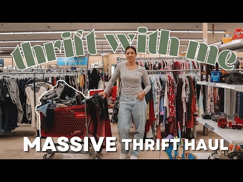 Come Thrift With Me +Massive Thrift Haul! |Thrifting for my Auction