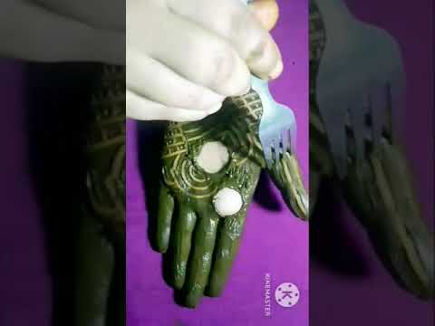 New cello tape trick mehndi design /part-2 #mehndi #henna #hennadesign , #trickmehndi, #shorts