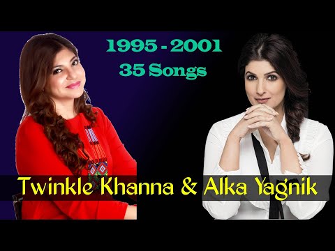 Alka Yagnik And Twinkle Khanna - 35 Songs