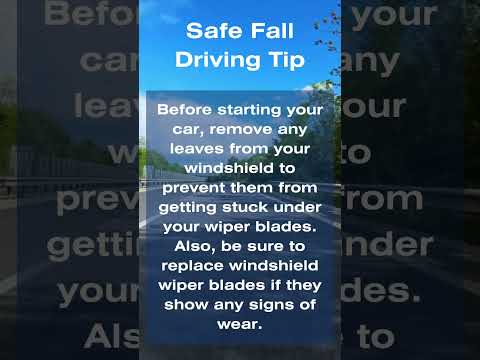 Fall driving safety!