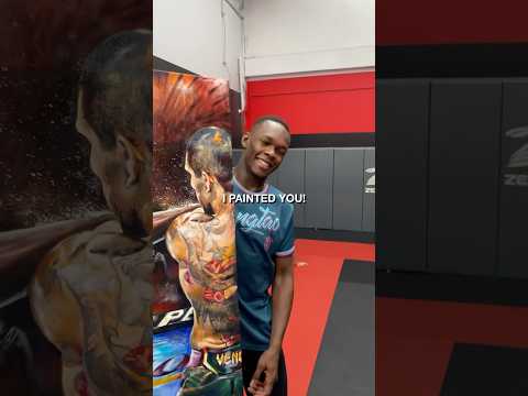 I painted UFC Champion Israel Adesanya!