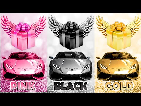 Choose Your Gift! 🎁 Pink, Black or Gold 💗🖤⭐️ How Lucky Are You? 😱 Quiz Zone #4 #chooseonebox