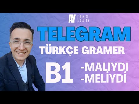 B1 Türkçe Gramer - Turkish Grammar | Fiil +malıydı / Fiil + meliydi