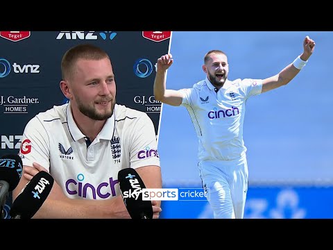 Gus Atkinson reacts to his EPIC England hat-trick against New Zealand