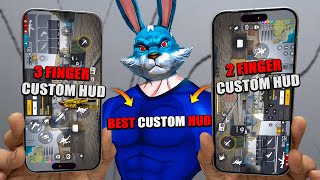 World’s Best Custom Hud In Free Fire🌎⚙️ 2 Finger Vs 3 Finger Which Hud Is Best For Being Pro Player?