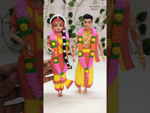 DIY Traditional Indian Bridal Dolls👩‍❤️‍👨💕💃💃Old Doll Makeover To Beautiful Wedding Couple🫰💕👩‍❤️‍👨