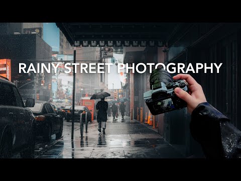 Relaxing Rainy Street Photography POV