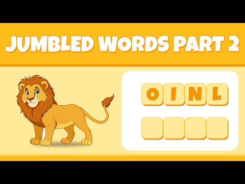 Jumbled Words- 2 I Word Puzzle Challenge for Kids I Unscramble words I unscrambler I unscramble game