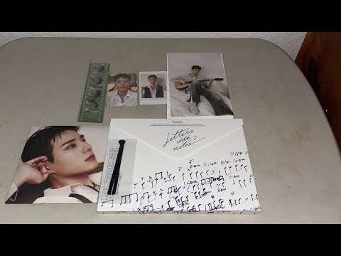 Young K 1st Full Album Letters With Notes Unboxing (Both Versions + Jyp Pobs)