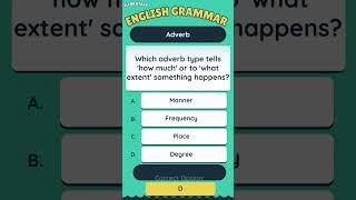 All about Adverbs | Which adverb type tells 'how much' or to 'what extent' something happens?